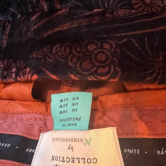 Maeve velvet print crop pants - Picture 3 of 3